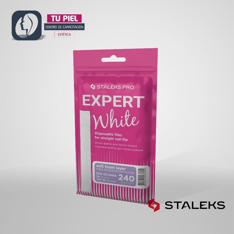 WHITE DISPOSABLE FILES | EXPERT 20 | 240 GRIT | DFE20240W | X30 PCS - Imagen 3